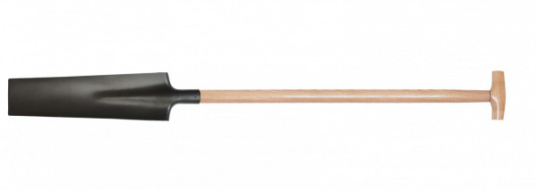 Rýč štychar černý 52 cm s dřevěnou násadou