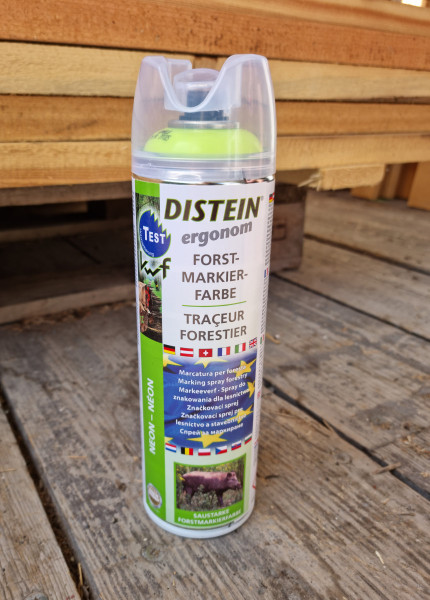 DISTEIN ergonom - značkovací barva ve spreji - reflexní žlutá