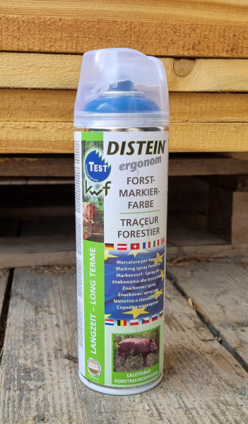 DISTEIN ergonom - značkovací barva ve spreji - trvanlivá modrá
