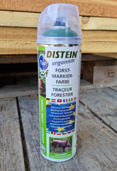 DISTEIN ergonom - značkovací barva ve spreji - trvanlivá zelená