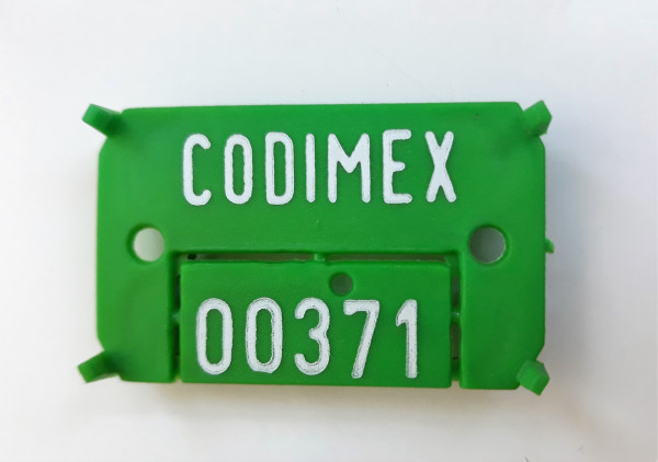 Štítek číslovací 2 - řádkový s kontrolním štítkem (1000 ks)