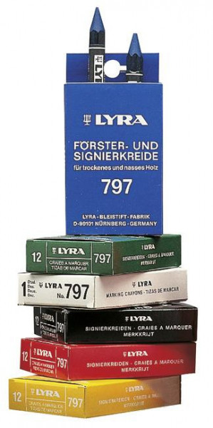 Křída lesnická Lyra 797 - bílá (12 ks)