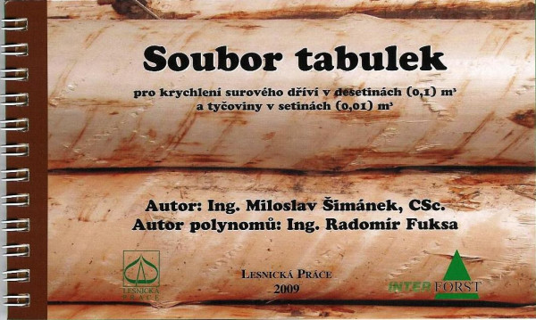 Tabulky - soubor/surové dříví + tyčovina