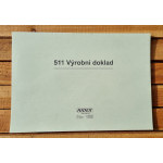 Výrobní /hmotový doklad, LA 45, blok formát A5 100 listů, samopropisovací
