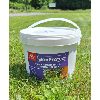 SkinProtect - bílý ochranný nátěr na kmeny stromů (7,5 kg)
